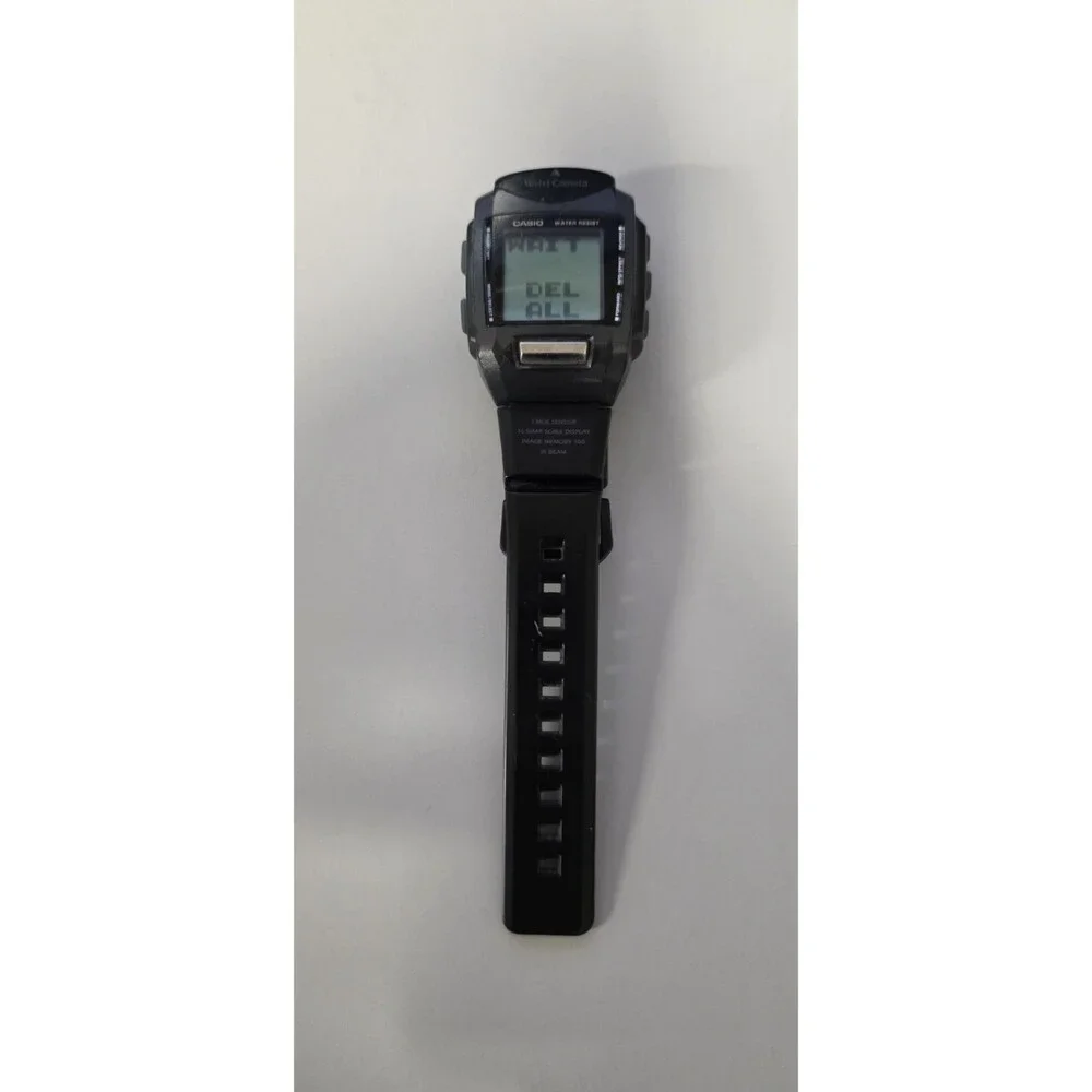 Casio WQV-1 Wrist Digital Camera Watch w/ Infrared Reader For Transferring Files